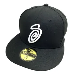 STUSSY New Era ステューシー ニューエラ 59Fifty キャップ 帽子 サイズ:7 3/8 58.7cm ※中古