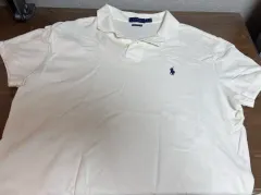 ポロ カラーTシャツ L 白