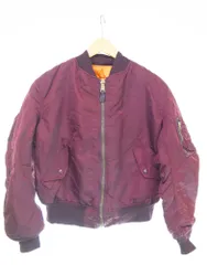 アルファ インダストリーズ ALPHA INDUSTRIES 90's MA-1フライトジャケット ジャケット パープル Lサイズ 103MT-4359のサムネイル