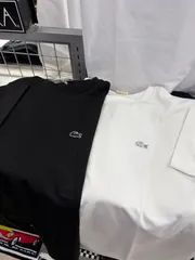 S〜XL‼️LACOSTE ラコステ⚫︎半袖　Tシャツ　シンプル　ブラック　ホワイト　S M L XL