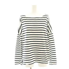 ルミノア Leminor ボーダー バスクシャツ カットソー 黒 白 /CX ■OS