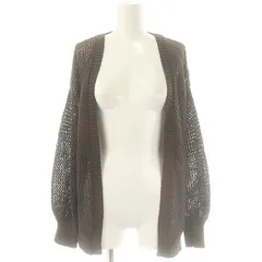 アーバンリサーチ URBAN RESEARCH 23SS 透かし柄ガウンカーディガン F ブラウン /SY ■OS