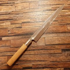 三木道場作 青鋼 手打秘造 三徳包丁 18cm 道場 三徳包丁 研ぎ済 道場作 手打秘造青鋼 万能包丁 安来鋼青紙 本割