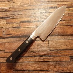 三木道場作 青鋼 手打秘造 三徳包丁 18cm 道場 三徳包丁 研ぎ済 道場作 手打秘造青鋼 万能包丁 安来鋼青紙 本割