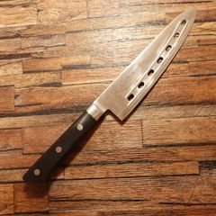 三木道場作 青鋼 手打秘造 三徳包丁 18cm 道場 三徳包丁 研ぎ済 道場作 手打秘造青鋼 万能包丁 安来鋼青紙 本割