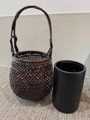 竹籠 花入 2点セット 手付き 花器 - メルカリ