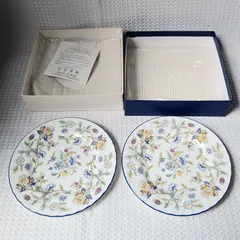 未使用　MINTON HADDON HALL Blue ケーキプレート　2枚　Ｍ