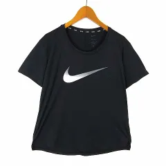 ナイキ NIKE Tシャツ ドライ グラデーション ロゴ ドライフィット 速乾 吸汗 落ち感 とろみ 半袖 L 黒 ブラック 白 ホワイト グレー スポーツウエア