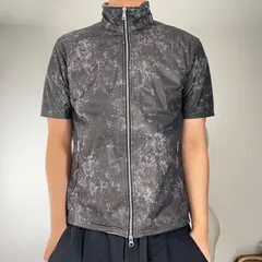 00s Y2K NICOLE CLUB FOR MEN フルジップ 総柄 メッシュカットソー サイズ48