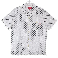 メンズ Supreme Polka Dot ドット柄 半袖シャツ M
