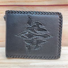 美品】アニエスベー 黒 トカゲ エンボス 二つ折り財布 - メルカリ