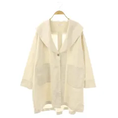 サンバレー SUN VALLEY 綿麻ツイルコート ロング M アイボリー /AT ■OS