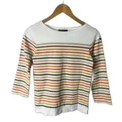 ルミノア Leminor マルチボーダーカットソー カットソー バスクシャツ 1 アイボリー ■SH