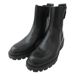 LANVIN en Bleu ランバンオンブルー サイドジップ レザー ブーツ ブラック系 23【中古】のサムネイル