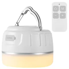 [JOYOUS] ランタン LED ランタン Type-C 充電式 リモコン付き IP65防水 小型 明るい 光色・輝度記憶 無段階調光 4色切替 吊り下げフック・マグネット式付き アウトドア携帯キャンプ用品 防災 あかり 停電時用 【実用点灯8-250時 1