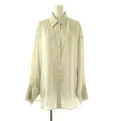 スナイデル SNIDEL 24SS バックスリットサテンシャツ 長袖 F アイボリー /HK ■OS