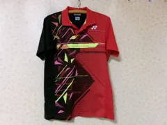 104979 YONEX　ヨネックス　メンズ　ポロシャツ　赤・黒地　ピンク・黄　サイズL色