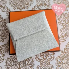 ❤未使用品❤バスティア コインケース グリペール ライトグレー エプソン エルメス 箱付 B刻印 MerciMuse メルシーミューズのサムネイル