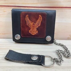 Harley Davidson ハーレーダビッドソン ブラックレザー チェーンウォレットのサムネイル