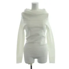 ナチュラルビューティーベーシック NATURAL BEAUTY BASIC 25SS オフショルコンパクト ニット セーター F 白 ホワイト 長袖 /AB■OS