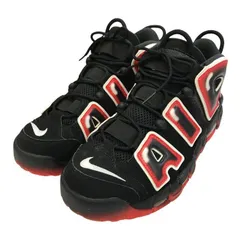 NIKE エア モア アップテンポ 96 スニーカー メンズ ミッドカット バスケット AIR MORE UPTEMPO ブラック/レッド 28.5㎝ CJ6129-001 中古 T1
