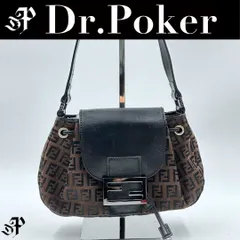 【美品】Fendi ズッキーノ マンマバケット ショルダーバッグ