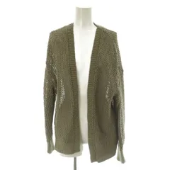 アーバンリサーチ URBAN RESEARCH 透かし柄ガウンカーディガン F カーキー /AG ■OS