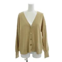 ナノユニバース nano universe マシンウオッシャブルニットVネックカーディガン F ベージュ 長袖 /AG ■OS