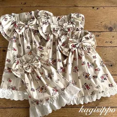 犬服　カントリープリントのワンピース　ハンドメイド