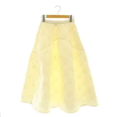アリソンブラウン ALLISON BROWN Many Flowers Volumy Skirt スカート ロング フレア F アイボリー /NR ■OS