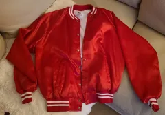 90's オールドスクール アメリカ製 Whang Sports サテン スタジャン