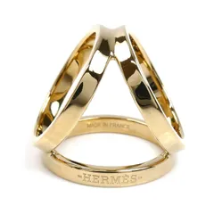 HERMES エルメス 真鍮 トリオ  スカーフリング H601472S カレ 90用 レディース 中古 美品