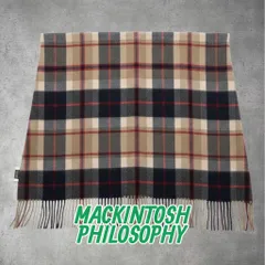 MACKINTOSH PHILOSOPHY チェックマフラー ストール 防寒 ウール 人気 0-77-981