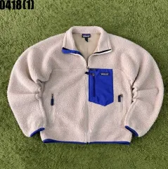 パタゴニア レトロ パイル フリース アイボリー/ブルー S