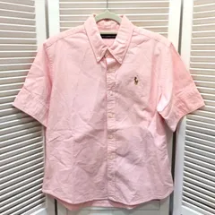 RALPH LAUREN SPORT ラルフローレン スポーツ 半袖 ボタンダウンシャツ 6 ピンク