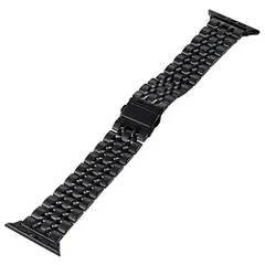 新品 エレコム Apple Watch バンド 44mm / 42mm ステンレス [7連設計で、フィット感に着け心地] 長さ調整工具付き ブラック AW-44BDSS7BK AW-44BDSS7BK