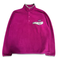 【90s 99年製】patagonia パタゴニア　シンチラスナップT　パープル　希少カラー　メンズ　サイズM　メキシコ製