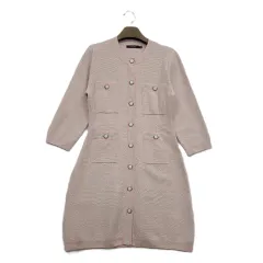 ジルスチュアート/66/2021ss/ベビーピンク ニット ONE PIECE/アリス