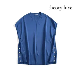 theory luxe サマーニット ウォッシャブル クルーネック CHALROTTE KENSINGTON サイドボタン 38