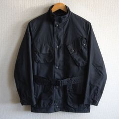 【美品】BARBOUR【SL International Jacket】34 ブラック インターナショナル オイルド モーターサイクル ジャケット 26040375