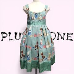 【Emily Temple Cute】Antique Jewelry Print Sleeveless Dress