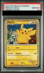 PSA10】 ピカチュウ 《PIKACHU WORLD/イタリア語/Mitsuhiro Arita