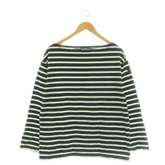 ルミノア Leminor バスクシャツ カットソー ボーダー 1 ブラック ホワイト /DF ■OS