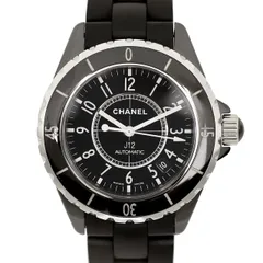 1年間保証 OH済み CHANEL シャネル J12 H3131 マットブラック 黒文字盤 セラミック SS 自動巻き 腕時計のサムネイル