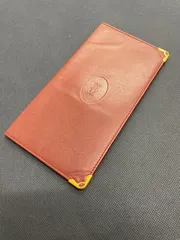 【Cartier】カルティエ マストライン 長財布 札入れ ボルドー レザー