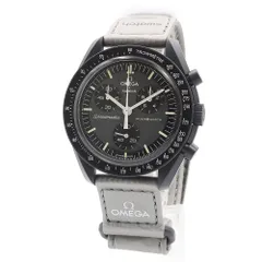 オメガ Swatch スウォッチ SO33A100 ミッション トゥ マーキュリー スピードマスター ムーンスウォッチ クロノグラフ クオーツ ナイロン バイオセラミック ディープグレー メタリックグレー ブラック 腕時計 箱付 OMEGA（未使用　展示品）のサムネイル
