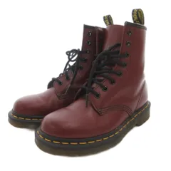ドクターマーチン DR.MARTENS W 1460 8EYE BOOT 8ホールブーツ ショート レースアップ レザー 37 チェリーレッド /FF ■GY1
