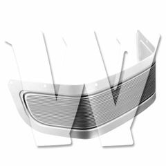 【専用延長トリム】ハーレー ツーリング ロードキング/エレクトラグライド/ウルトラリミテッド 2014-2023 FLHR/FLHX対応 フロントフェンダー延長スカート ABS軽量 純正風