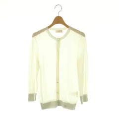 デザインワークス DESIGNWORKS シアーカーディガン ニット 長袖 36 ホワイト /HK ■OS