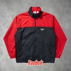 Reebok ナイロンジャケット XL 刺繍ロゴ スポーツジャケット ウインドブレーカー 人気 0-76-964